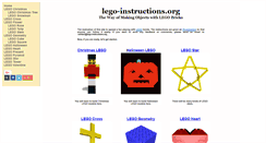 Desktop Screenshot of lego-instructions.org